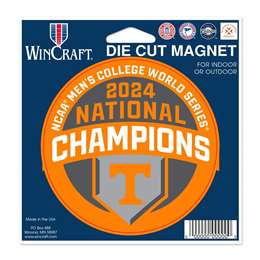 Tennessee Volunteers 2024 College World Series Champions Magnet 4.5 X 6 In. (6 Pack) 