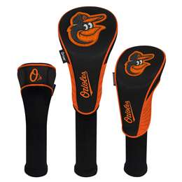 Baltimore Orioles Golf Club Headcover Set of 3 (Driver,Fairway,Hybrid) 