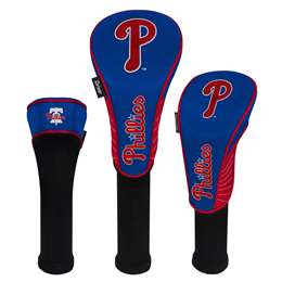 Philadelphia Phillies Golf Club Headcover Set of 3 (Driver,Fairway,Hybrid) 