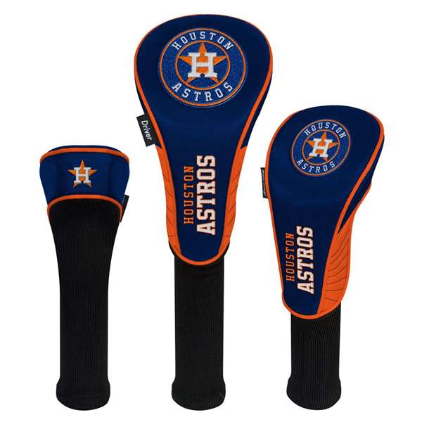 Houston Astros Golf Club Headcover Set of 3 (Driver,Fairway,Hybrid) 