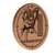 Colorado State University 13 inch Solid Wood Engraved Clock