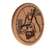 East Carolina University 13 inch Solid Wood Engraved Clock