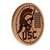 University of Southern California 13 inch Solid Wood Engraved Clock