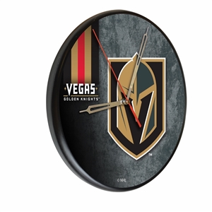 Vegas Golden Knights 13 inch Solid Wood Clock