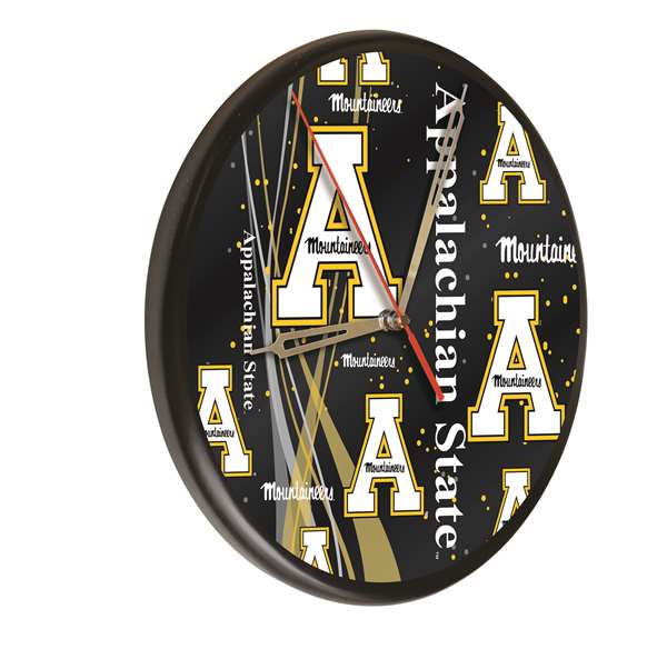 Appalachian State University 13 inch Solid Wood Clock