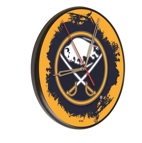 Buffalo  Sabres 13 inch Solid Wood Clock