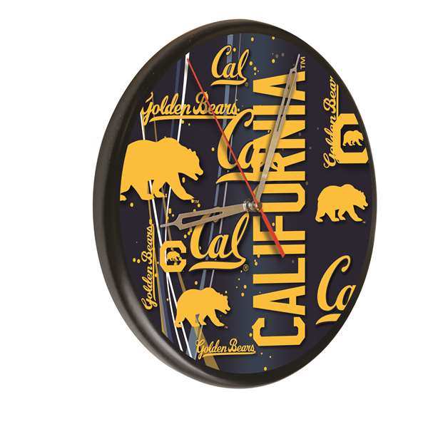 University of California 13 inch Solid Wood Clock