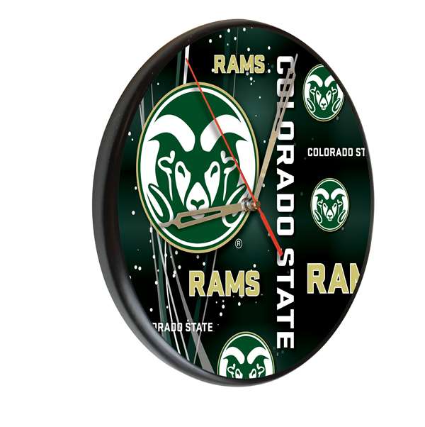 Colorado State University 13 inch Solid Wood Clock