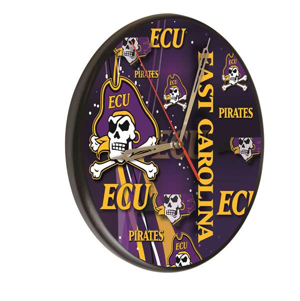 East Carolina University 13 inch Solid Wood Clock