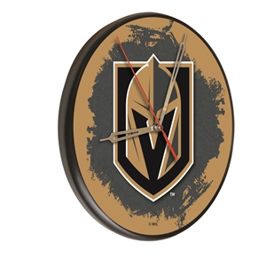 Vegas Golden Knights 13 inch Solid Wood Clock
