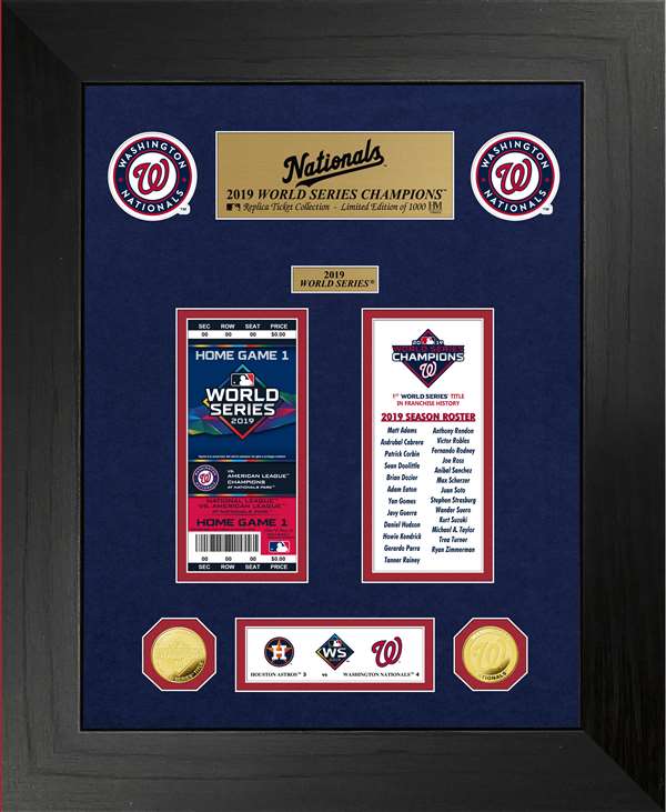 Washington Nationals World Series Deluxe Gold Coin & Ticket Collection    