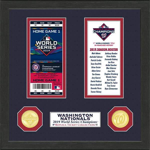 Washington Nationals World Series Ticket Collection  