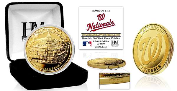 Washington Nationals "Stadium" Gold Mint Coin  