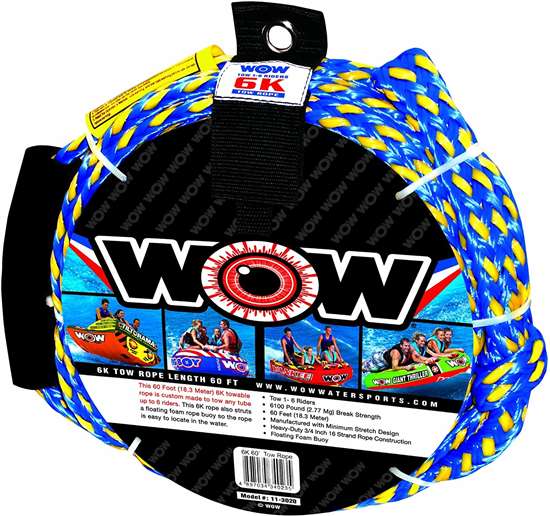 WOW 6K 60' Tow Rope Towable Lake Float 
