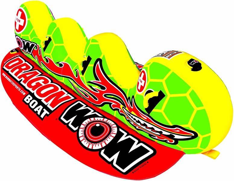WOW Watersports Dragon Boat 3P  Towable Lake Float    