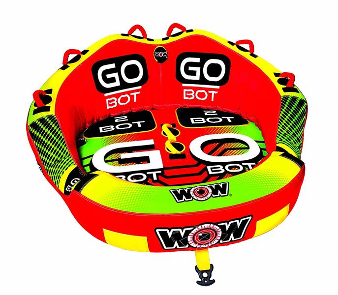 WOW Watersports GO BOT 2P Towable Lake Float  