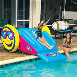 WOW Sports Fun Slide, Inflatable Water Slide For Inground Pool with Sprinklers  