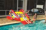 WOW Sports Slide N Smile Pool Slide, Inflatable Water Slide For Adults and Kids, with Sprinklers  