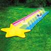 WOW Sports Rainbow Star Super Water Slide with 2 Inflatable Sleds, Inflatable Water Slide with Built-in Star Splash Pool and Sprinklers  