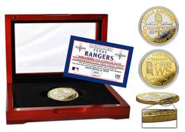 Texas Rangers 2023 World Series Champions 2-Tone Gold & Silver plated Coin