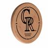 Colorado Rockies Laser Engraved Solid Wood Sign