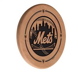 New York Mets Laser Engraved Solid Wood Sign