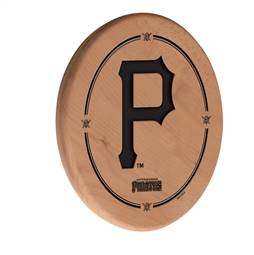 Pittsburgh Pirates Laser Engraved Solid Wood Sign