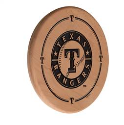 Texas Rangers Laser Engraved Solid Wood Sign  