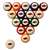 University of Arkansas Billiard Ball Set  