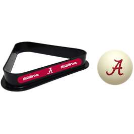 University of Alabama Cue Ball and 8 Ball Rack  