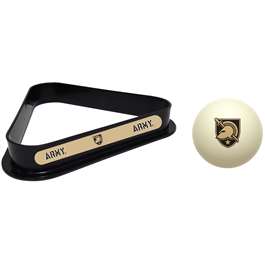 Army Cue Ball and 8 Ball Rack  
