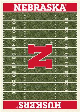 Nebraska Corn Huskers 8x11 Homefield Rug 