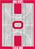 Ohio State Buckeyes 8x11 Courtside Rug 