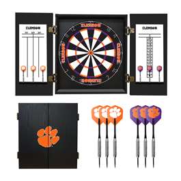 Clemson Tigers Dartboard Set  