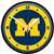 Michigan Wolverines Round Wall Clock 12.75 inches