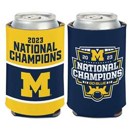 Michigan Wolverines 2023-24 CFP National Champions 12oz. Can Coozie (6 Pack)