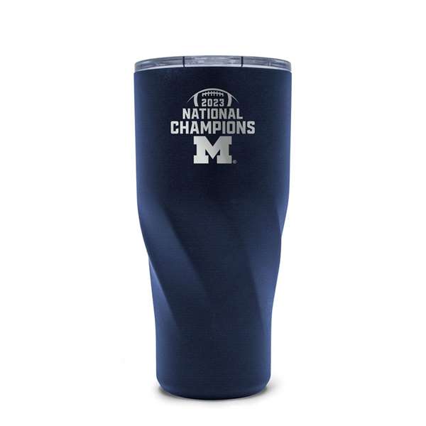 Michigan Wolverines 2023-24 CFP National Champions 20oz. Morgan Stainelss Steel Tumbler (6 Pack)