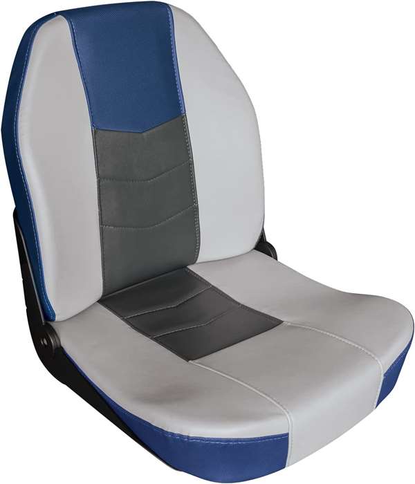 Wise 3340 Quantum Series High Back Boat Seat - Mariner Blue / Charcoal / Marble  