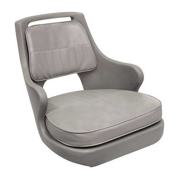 Wise 8WD015 Freshwater Pilot Chair w/ Armrests - Grey  
