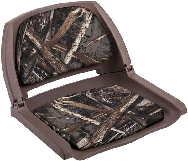 Wise 8WD139CLS Camo Seat w/ Padded Fold Down Shell - Realtree Max 5 / Brown Shell  