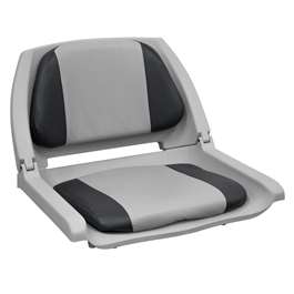Wise 8WD139CLS Camo Seat w/ Padded Fold Down Shell - Grey / Charcoal / Grey Shell  
