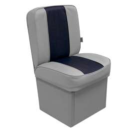 Wise Boat Seat Deluxe Series Jump Seat - Grey / Navy  