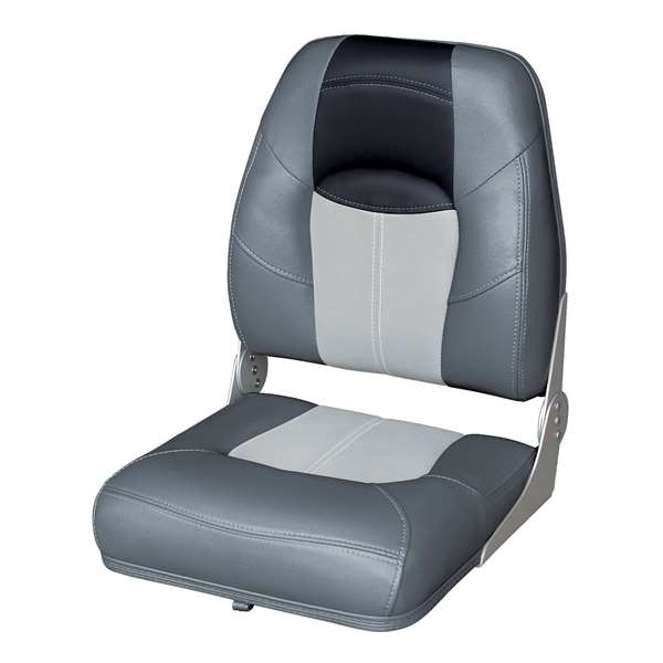 Wise Blast Off Series High Back Bass Boat Seat Cuddy Charcoal-Cuddy Marble-Travelers Black     