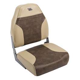 Wise 8WD588PLS Traditional High Back Fishing Seat - Sand / Brown  