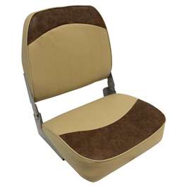 Wise 8WD734PLS Economy Low Back Fishing Seat - Sand / Brown  