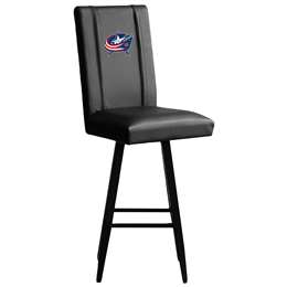 Columbus Blue Jackets Swivel Bar Stool 2000 With Columbus Blue Jackets Logo