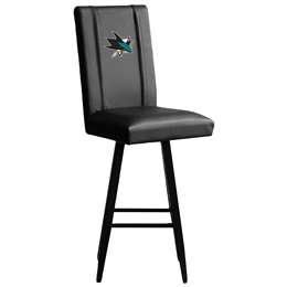 San Jose Sharks Swivel Bar Stool 2000 With San Jose Sharks Logo