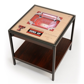 Texas Tech Red Raiders 25 Layer 3D Stadium View Lighted End Table