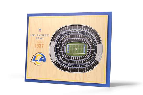 Los Angeles Rams 5 Layer 3D Stadium View Wall Art