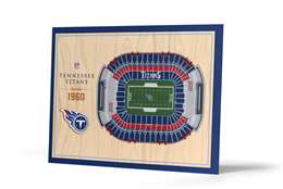 Tennessee Titans 5 Layer 3D Stadium View Wall Art